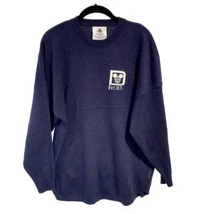 Walt Disney World Navy Blue Knit‎ Sweater Spirit Jersey Size XS